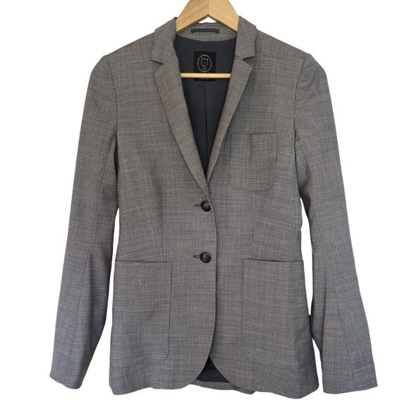 Talula Exeter Gray Wool Blend Blazer - Picture 2 of 16